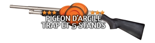 PIGEON D’ARGILE TRAP ET 5 STANDS